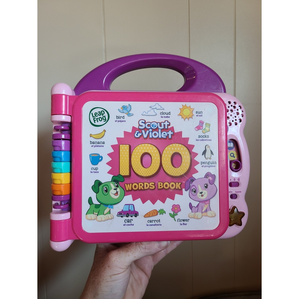 LeapFrog Scout and Violet 100 Words Book Bilingual English Spanish Learning Toy